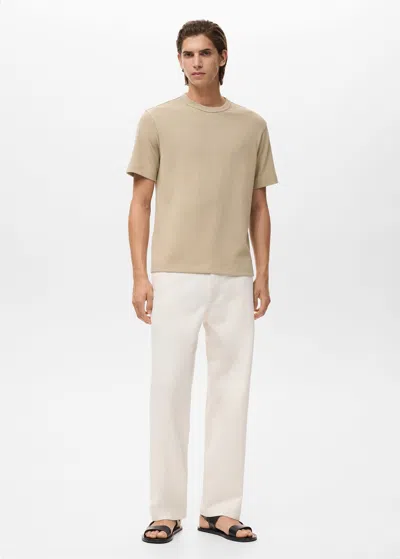 Mango Man T-shirt Beige