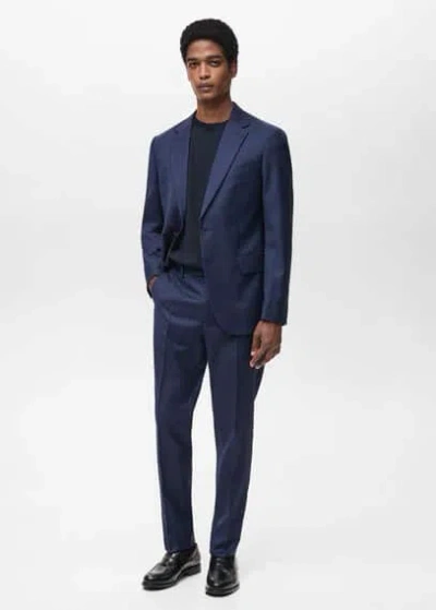 Mango Man Veste Bleu Encre - Homme - 54 -  In Ink Blue