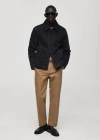 Mango Man Regular Fit Cotton Drawstring Pants Medium Brown