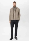 Mango Man Water-repellent Jacket With Pockets Medium Brown