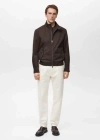 Mango Man Water-repellent Cotton Jacket Chocolate