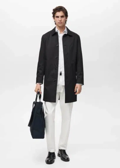 Mango Man Parka Noir - Homme - Xxl -