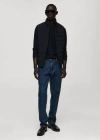 Mango Man Water Repellent Quilted Gilet Dark Navy
