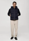 Mango Man Water-repellent Quilted Gilet Dark Navy In Dark Navy