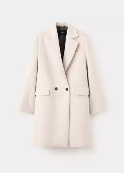 Mango Manteau Dali In Gris Clair/pastel