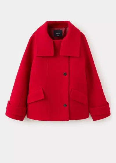 Mango Manteau Shoper In Rouge