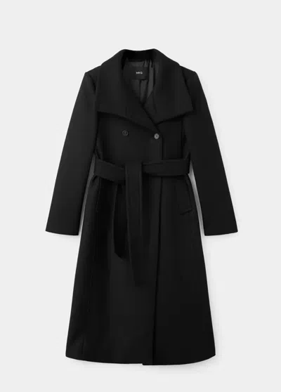 Mango Manteau Sirenita In Noir