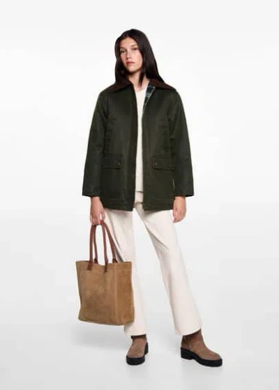 Mango Kids' Manteau In Vert