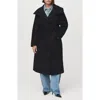 Mango Manteco Virgin Wool Blend Coat In Black