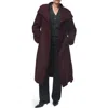 Mango Manteco Virgin Wool Blend Coat In Burgundy