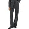 Mango Marbled Wool-blend Suit Pants In Black