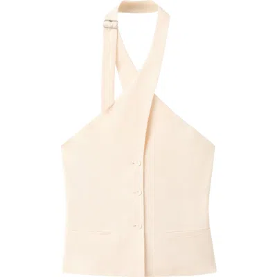 Mango Mariana Vest In Neutral