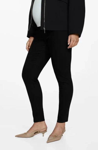 Mango Maternity Ankle Skinny Jeans In Black