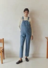Mango Denim Maternity Overalls In Medium Blue