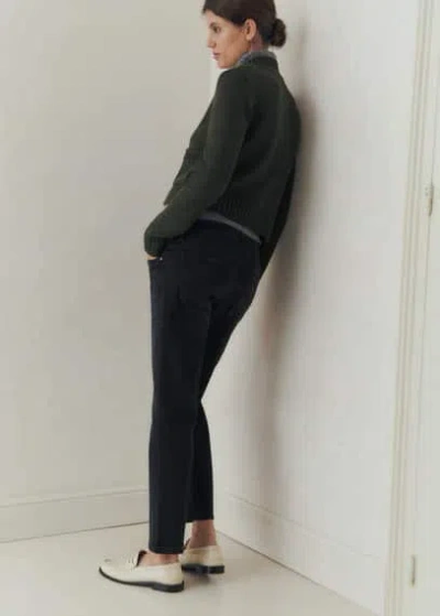 Mango Maternity Flared Jeans Black Denim