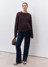Mango Maternity Straight Jeans Open Blue In Blue