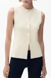 Mango Matilda Knit Vest In Sand