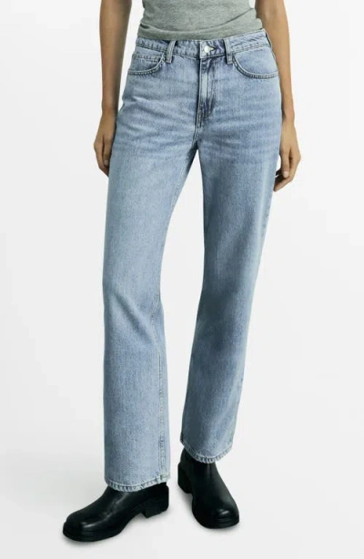 MANGO MANGO MATILDA MID RISE STRAIGHT LEG JEANS
