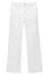 Mango Women's Matilda Medium-rise Straight-fit Jeans In White
