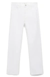 Mango Matilda Mid Rise Straight Leg Jeans In White