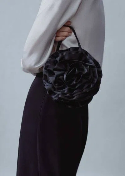 Mango Sac Maxifleur In Black