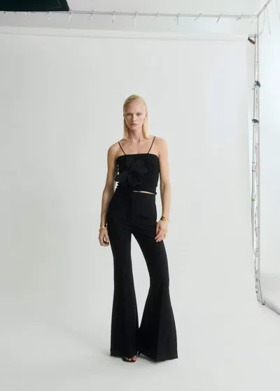 Mango Top Noir - Femme - M -