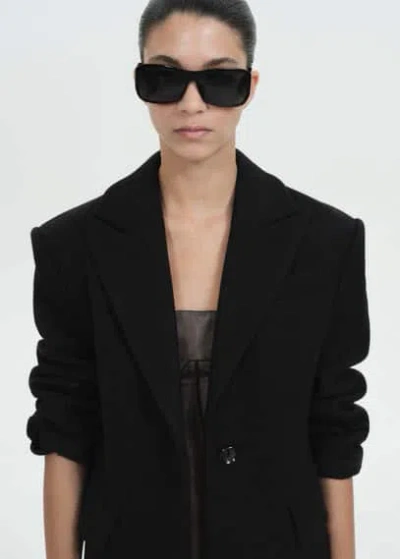 Mango Maxi-frame Sunglasses Black