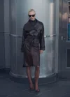 Mango Auro Double Breasted Faux Leather Jacket