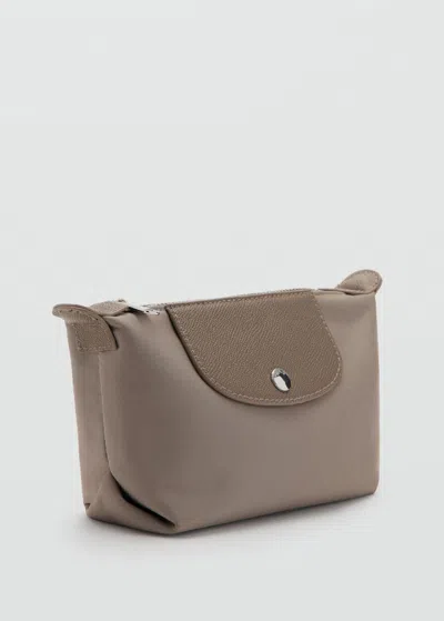 Mango Medium Combined Nylon Toiletry Bag Light/pastel Brown