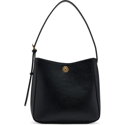 Mango Medium Faux Leather Bucket Bag In Black