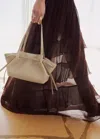 Mango Medium Faux-leather Shoulder Bag In White