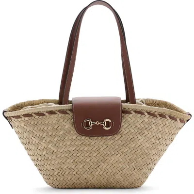 MANGO MANGO MEDIUM NATURAL FIBER SHOULDER BAG