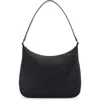 Mango Medium Nylon Shoulder Bag In Black