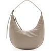 Mango Medium Oval Faux Leather Shoulder Bag In Brown