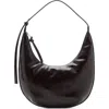 Mango Medium Oval Faux Leather Shoulder Bag In Black