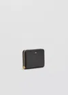 Mango Medium Wallet With Saffiano Effect In Black