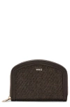 Mango Medium Zip Wallet In Brown