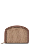 Mango Medium Zip Wallet In Brown