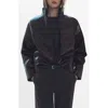 Mango Mela Faux Leather Jacket In Brown