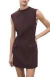 Mango Melo Sleeveless Dress In Brown