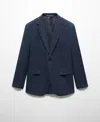 MANGO MEN'S 100% LINEN SLIM-FIT SUIT BLAZER