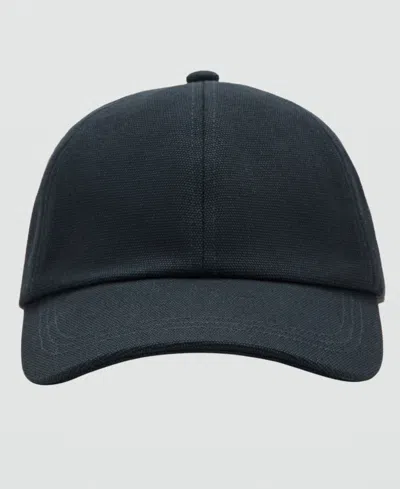 Mango Men's Adjustable Pique Cap In Black
