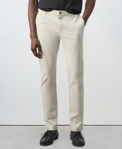 Mango Men's Barna Slim-fit Twill Cotton-blend Chino Pants In Multi