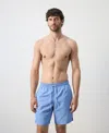 Mango Men's Basic Drawstring Swimsuit In Blue