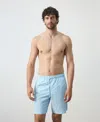Mango Men's Basic Drawstring Swimsuit In Blue
