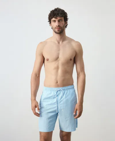 Mango Men's Basic Drawstring Swimsuit In Blue