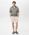 Mango Men's Basic Drawstring Swimsuit In Neutral