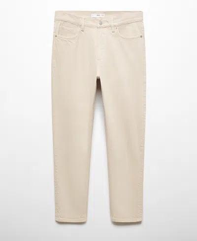 Mango Men's Ben Cotton Tappered-fit Jeans In Neutral