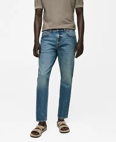 Mango Men's Ben Tapered-fit Jeans In Medium Blue