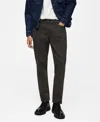 Mango Men's Ben Tapered Cropped Jeans In Charcoal